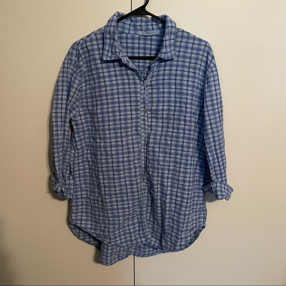 Cut loose button down